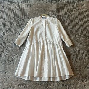 Zara White Button-Down peplum dress size small

Minor signs of wear underarms
